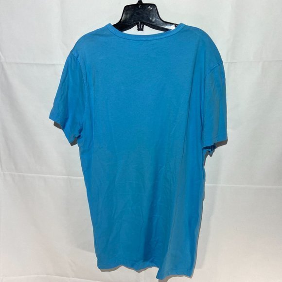 Calvin Klein Wide Neck T Shirt‎ Blue - Picture 3 of 4